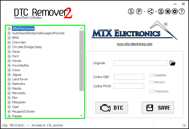 MTX_Electronics_DTC_Remover_Elenco_Centraline