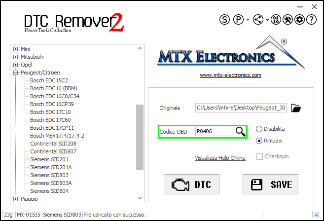 MTX_Electronics_Esempio_Inserimento_Codice
