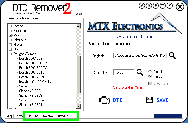 MTX_Electronics_DTC_Remover_barra_di_stato